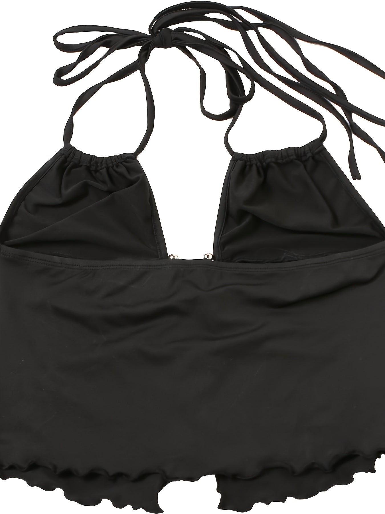 Damen Cut-Out Halter Top mit Ring-Detail – Trendiges Party- und Ausgehoberteil