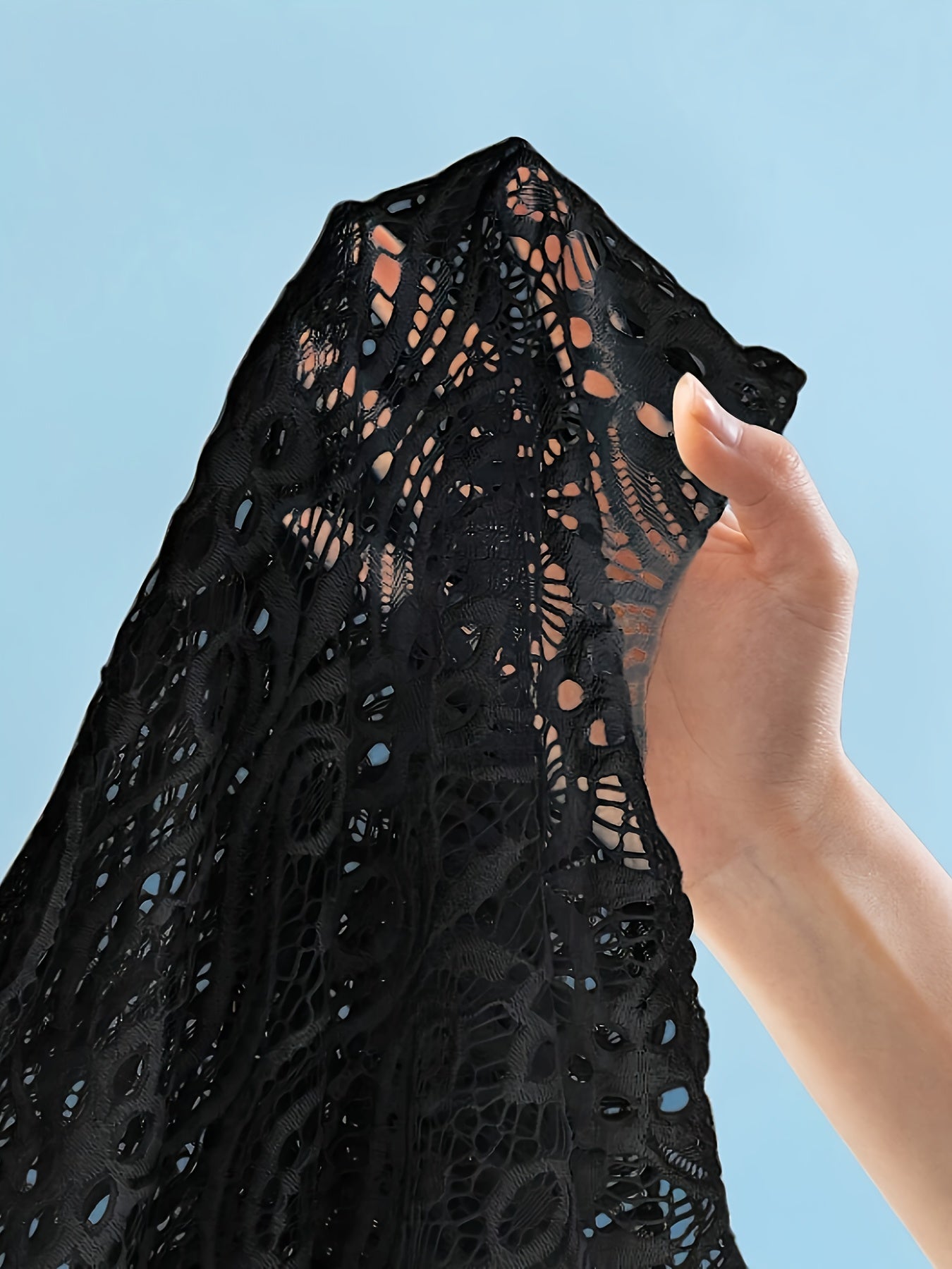 Damen Spitzen Strand Kimono Badeanzug Cover-Up – Eleganter Offener Cardigan für den Strand