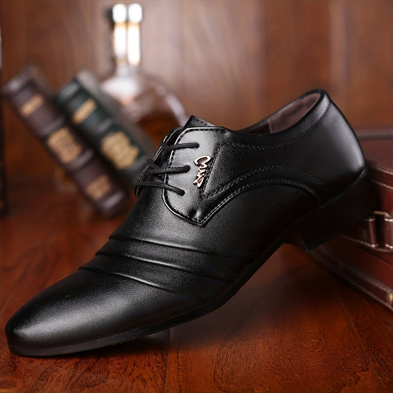 Herren Business Schnürschuhe Elegant – Klassische Anzugschuhe für Büro & Feierlichkeiten