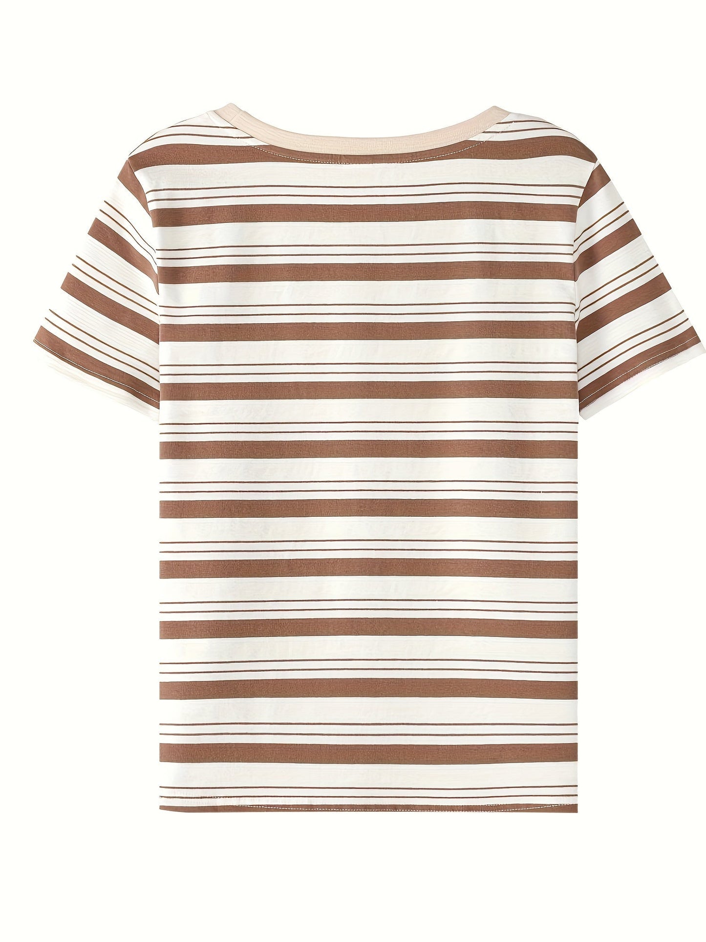 Damen T-Shirt mit Streifenmuster im maritimen Stil – Freizeit & Alltag