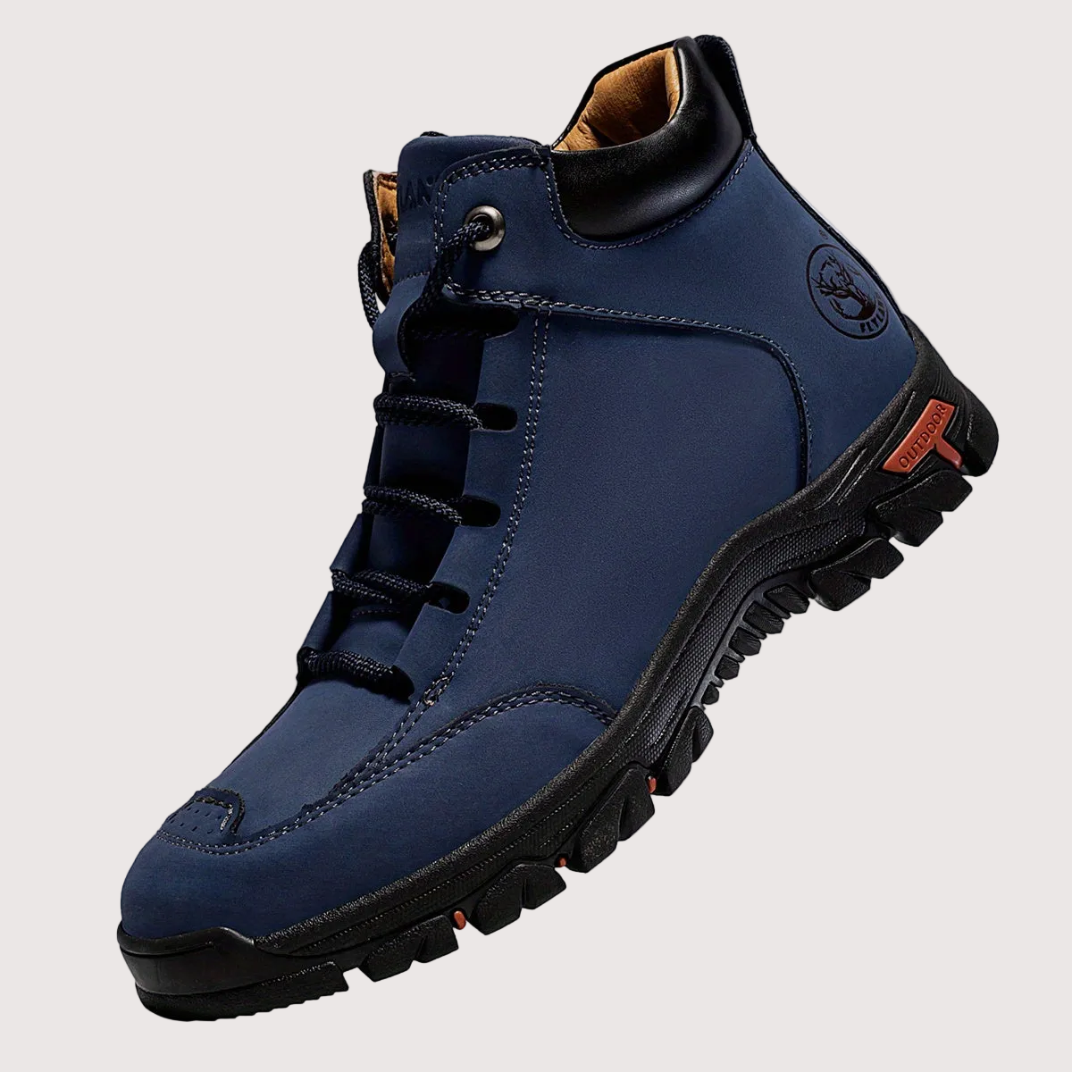 Herren Outdoor Stiefel Robust Profilsohle Knöchelhoch Schnürsenkel
