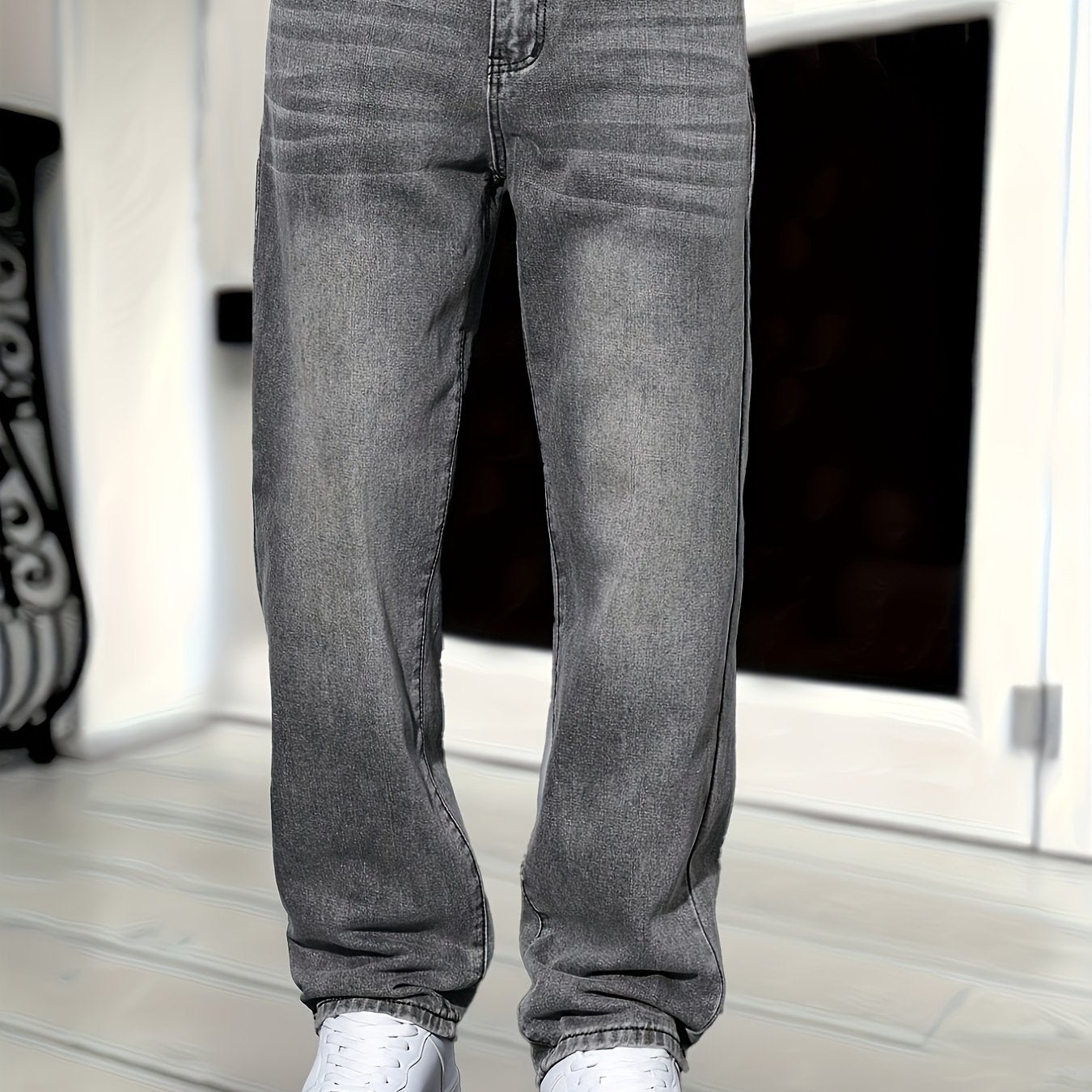 Herren Gerade Jeans – Klassischer Streetstyle für Alltag und Freizeit