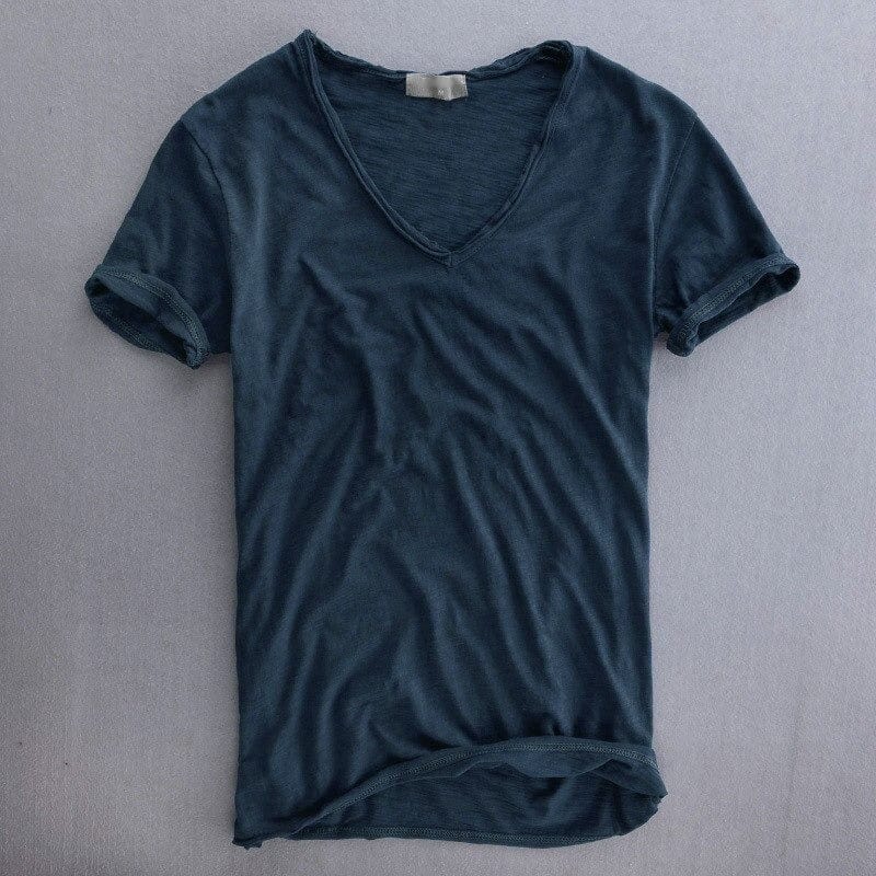 Herren V-Ausschnitt T-Shirt – Lässiger Stil für Alltag und Freizeit