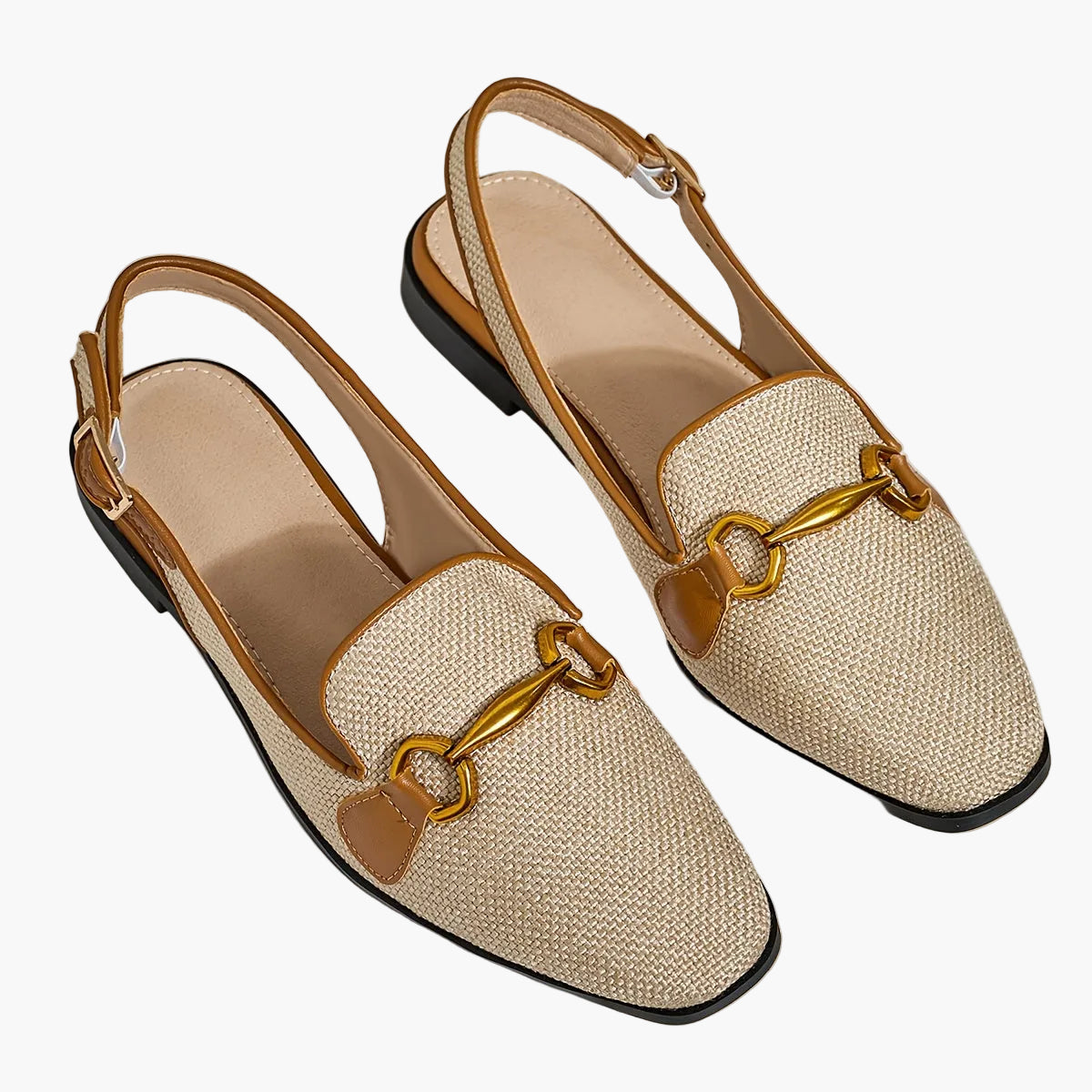 Damen-Slingback-Loafer mit Schnalle – Eleganter Sommerschuh für Freizeit und Büro