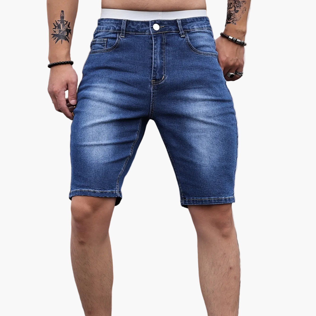 Herren Jeans Shorts im Skinny Fit – Modische Freizeit-Basics für den Sommer