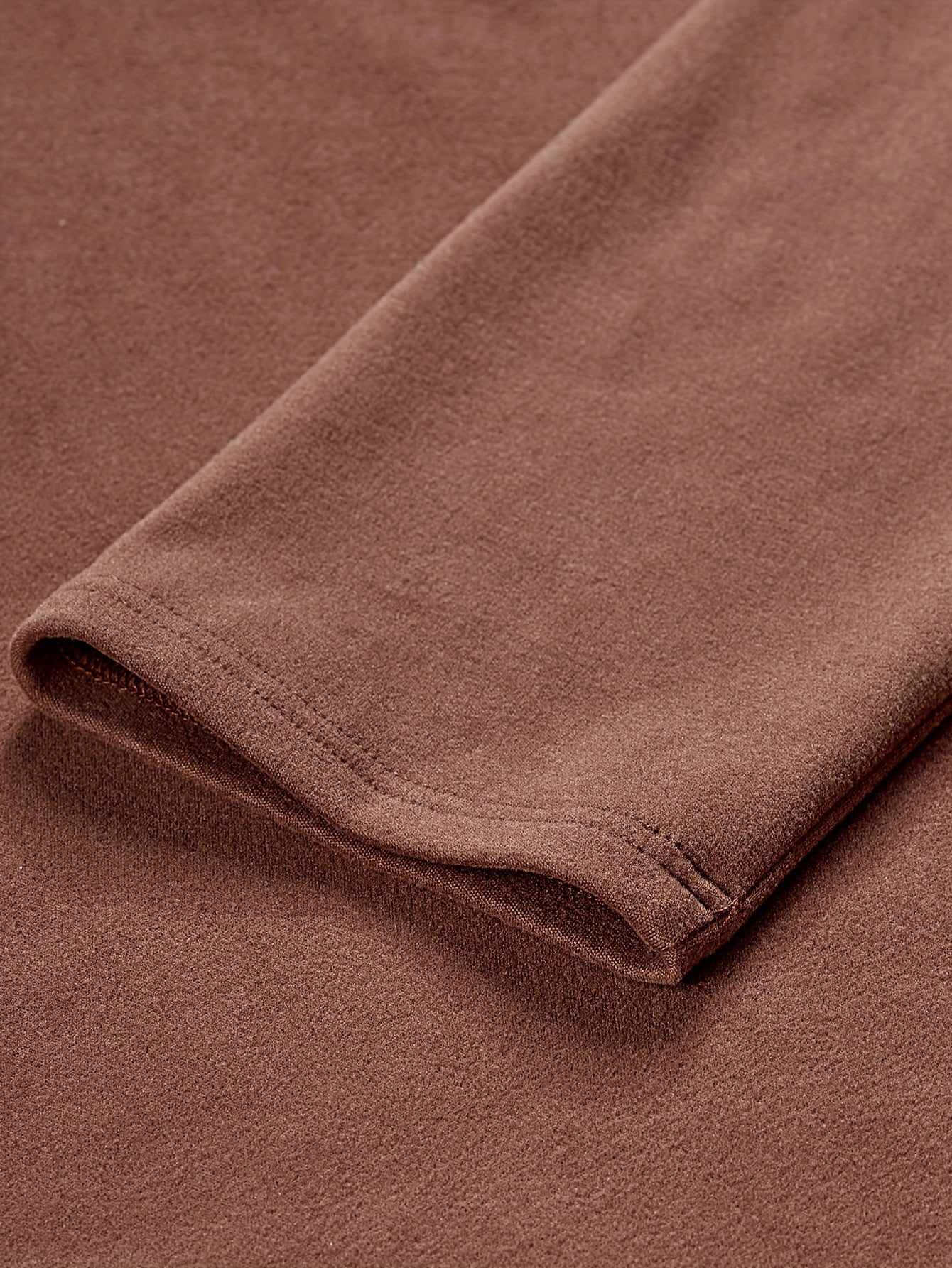 Herren Halb-Reißverschluss Pullover Braun Blau mit Ethno-Muster Stehkragen
