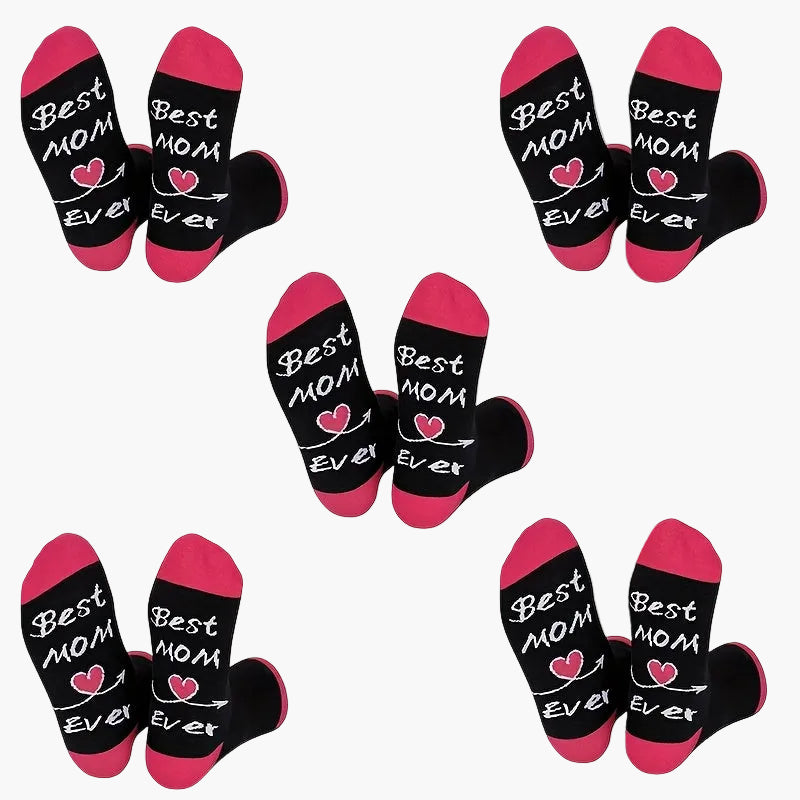 Damen Muttertag Socken – Lustige Best Mom Ever Geschenk-Socken für Frauen – Perfekt für Mütter zum Muttertag oder Geburtstag