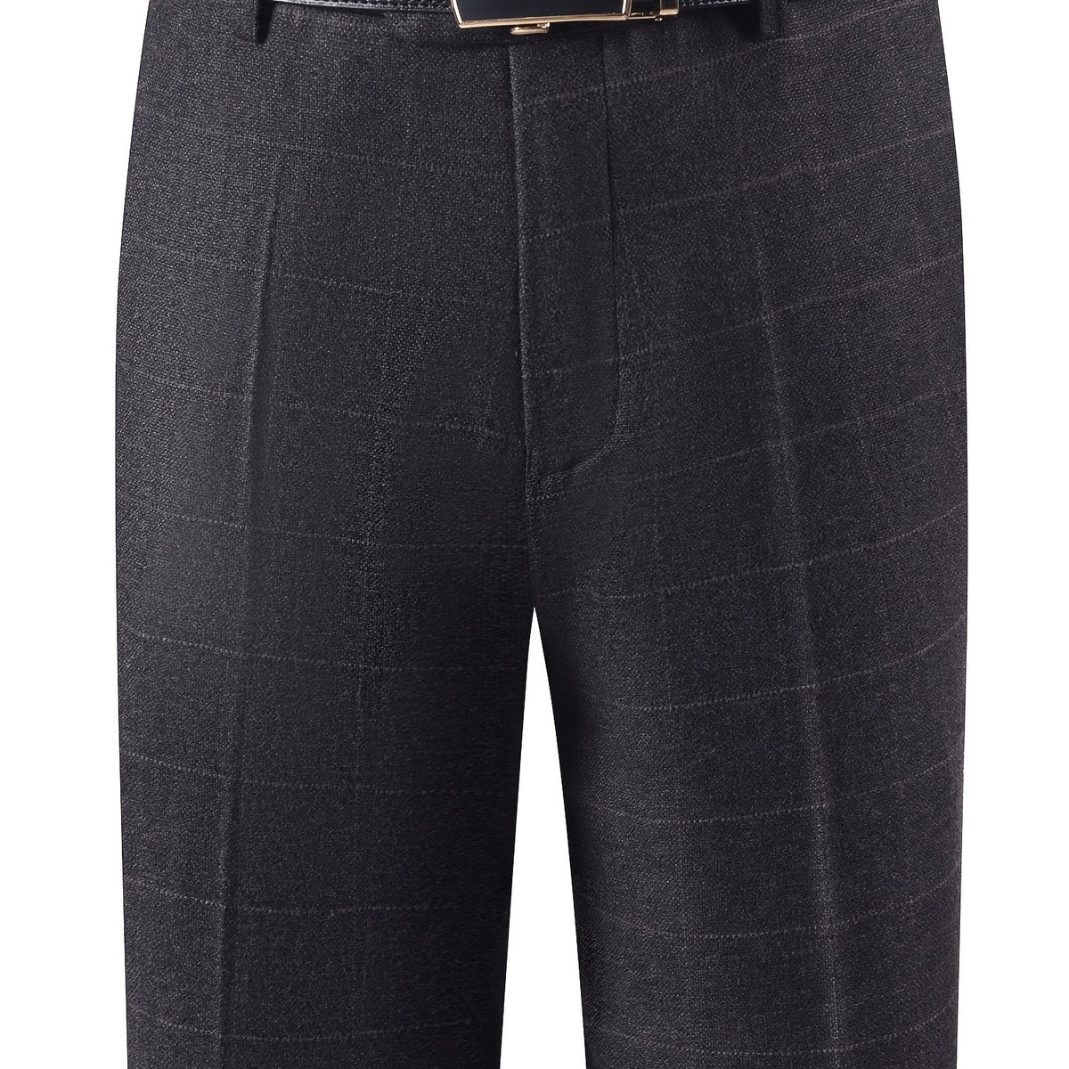 Herren Hose im Karomuster Anzughose Klassisch Elegante Freizeithose