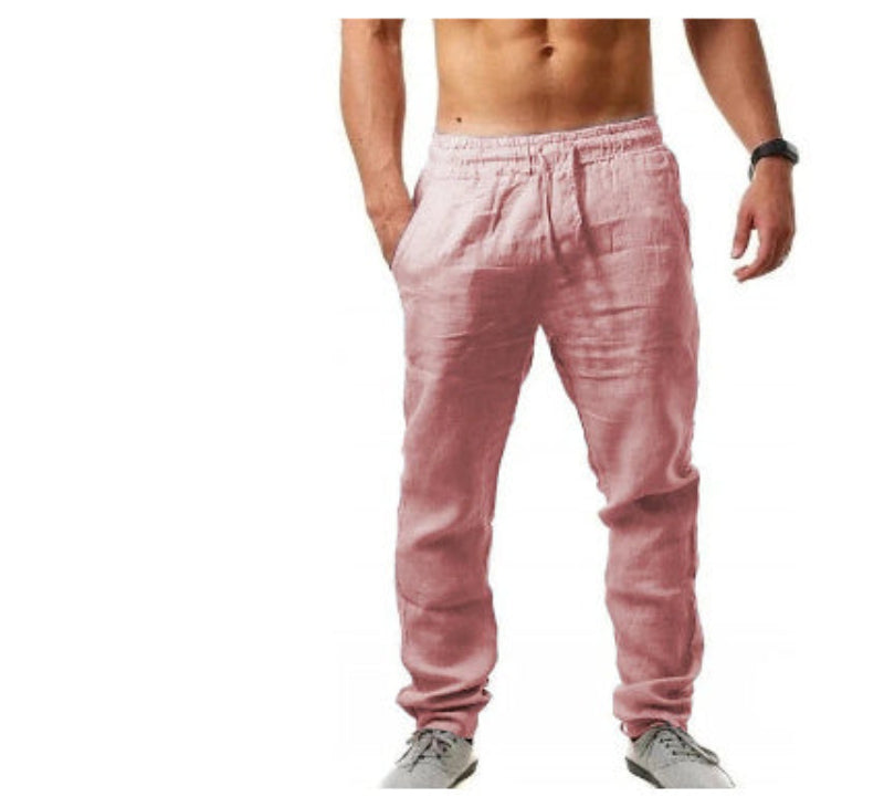 Herren Freizeithose mit elastischem Bund – Leichte Sommerhose für Alltag und Urlaub
