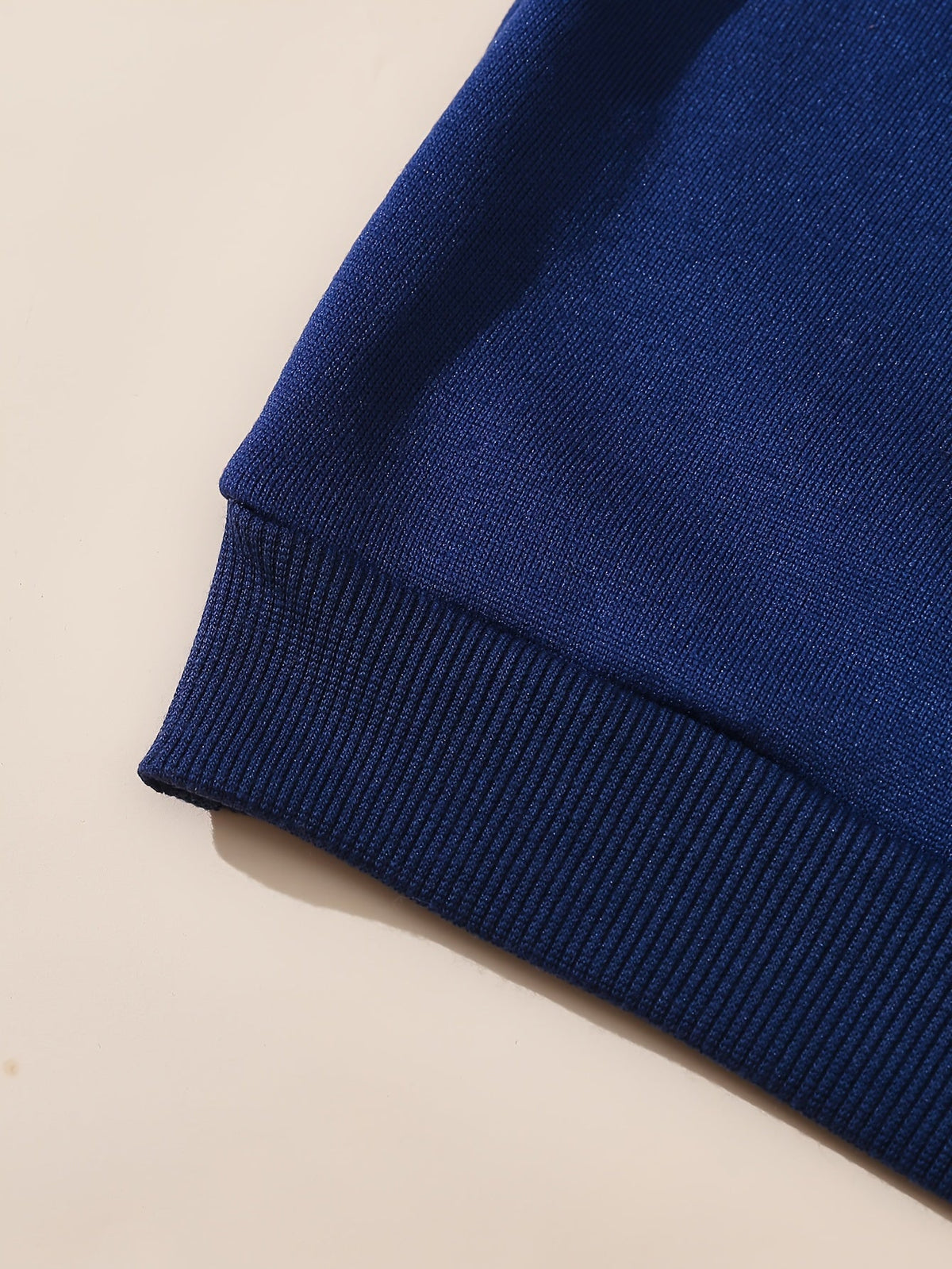 Damen Sweatshirt Marineblau mit Kragen und "NEW YORK" Schriftzug