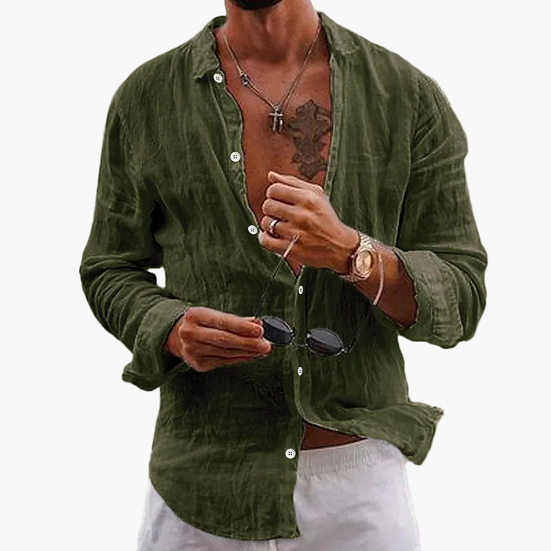 Herren Leinenhemd Sommerlook