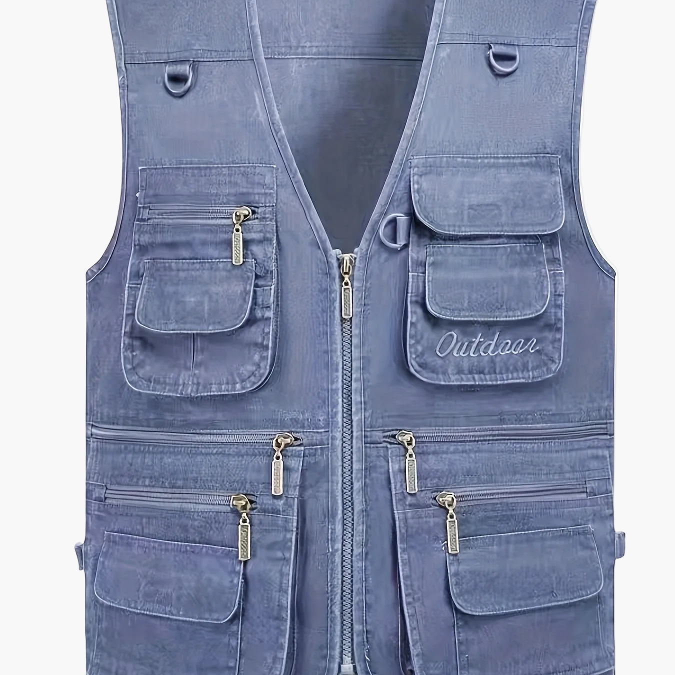 Herren Outdoor Freizeit Weste mit vielen Taschen – Angler-, Reise- & Fotografie-Weste, Utility Style