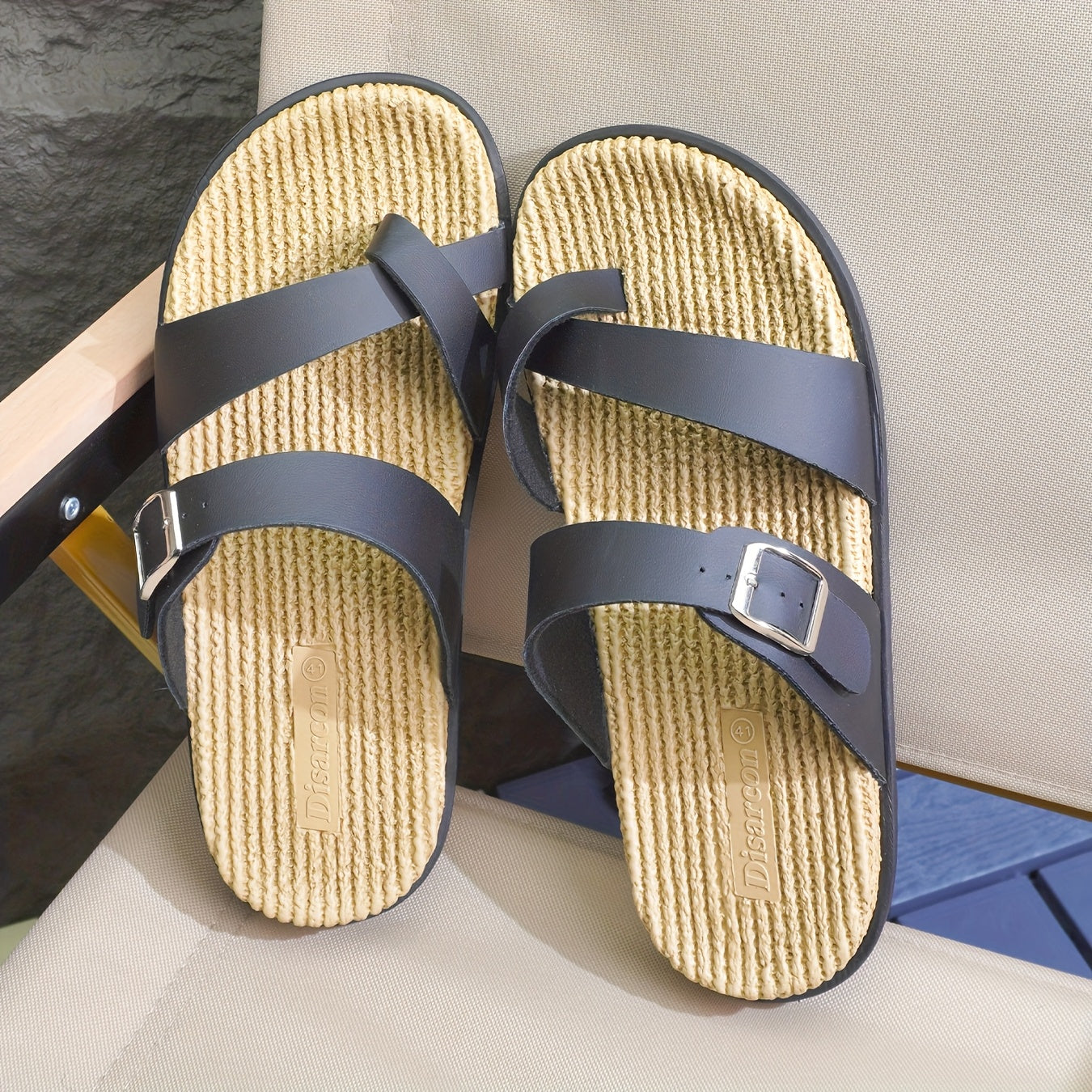 Herren Sandalen mit Zehenschlaufe und breiten Riemen – Bequeme Freizeitschuhe für Alltag, Strand & Urlaub