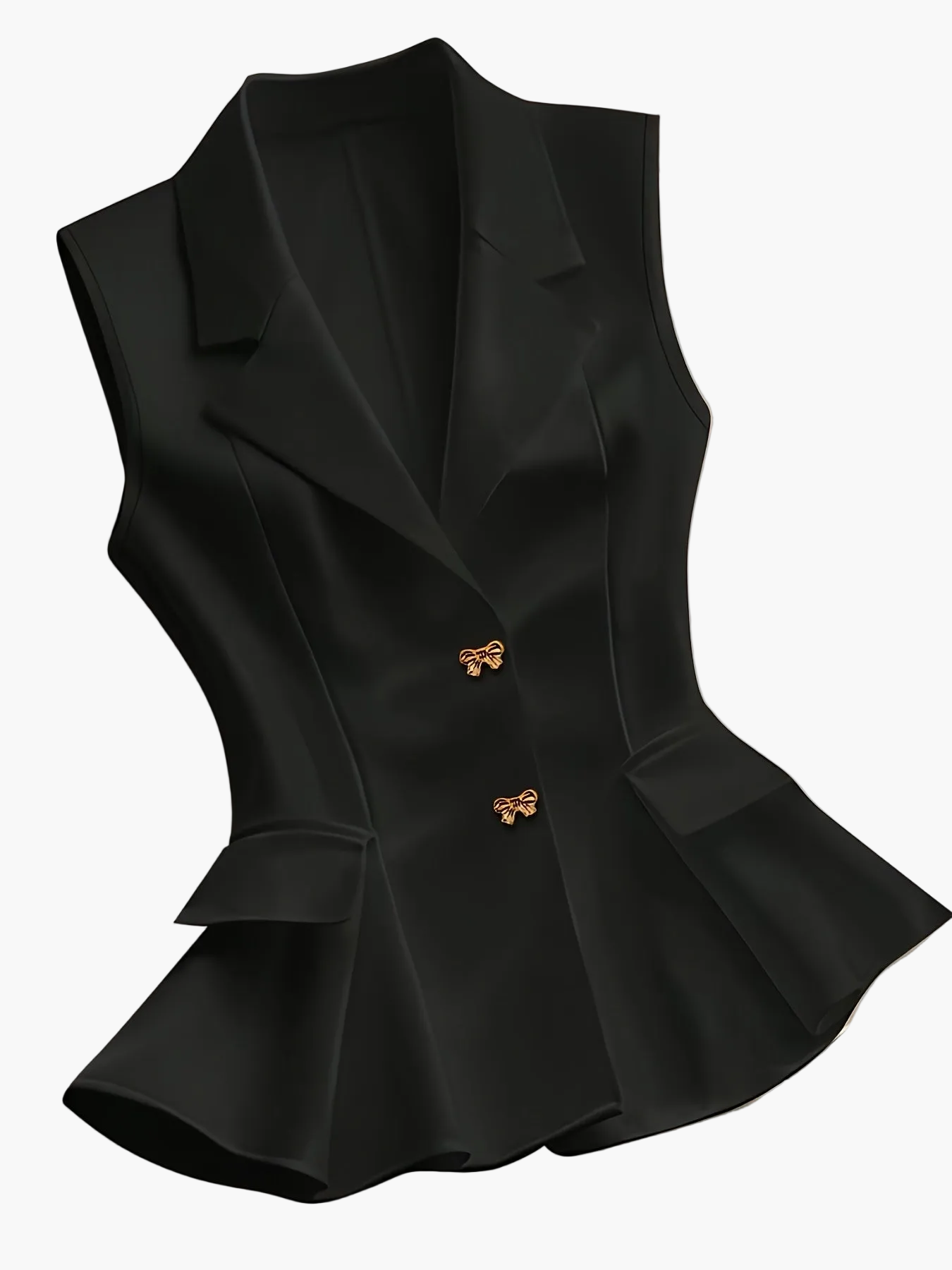 Damen Elegante Ärmellose Blazer-Weste für Büro und Freizeit