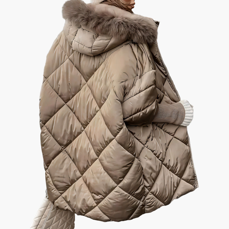 Damen Steppjacke Wintermode mit Kapuze – Eleganter Outdoor Mantel für kalte Tage
