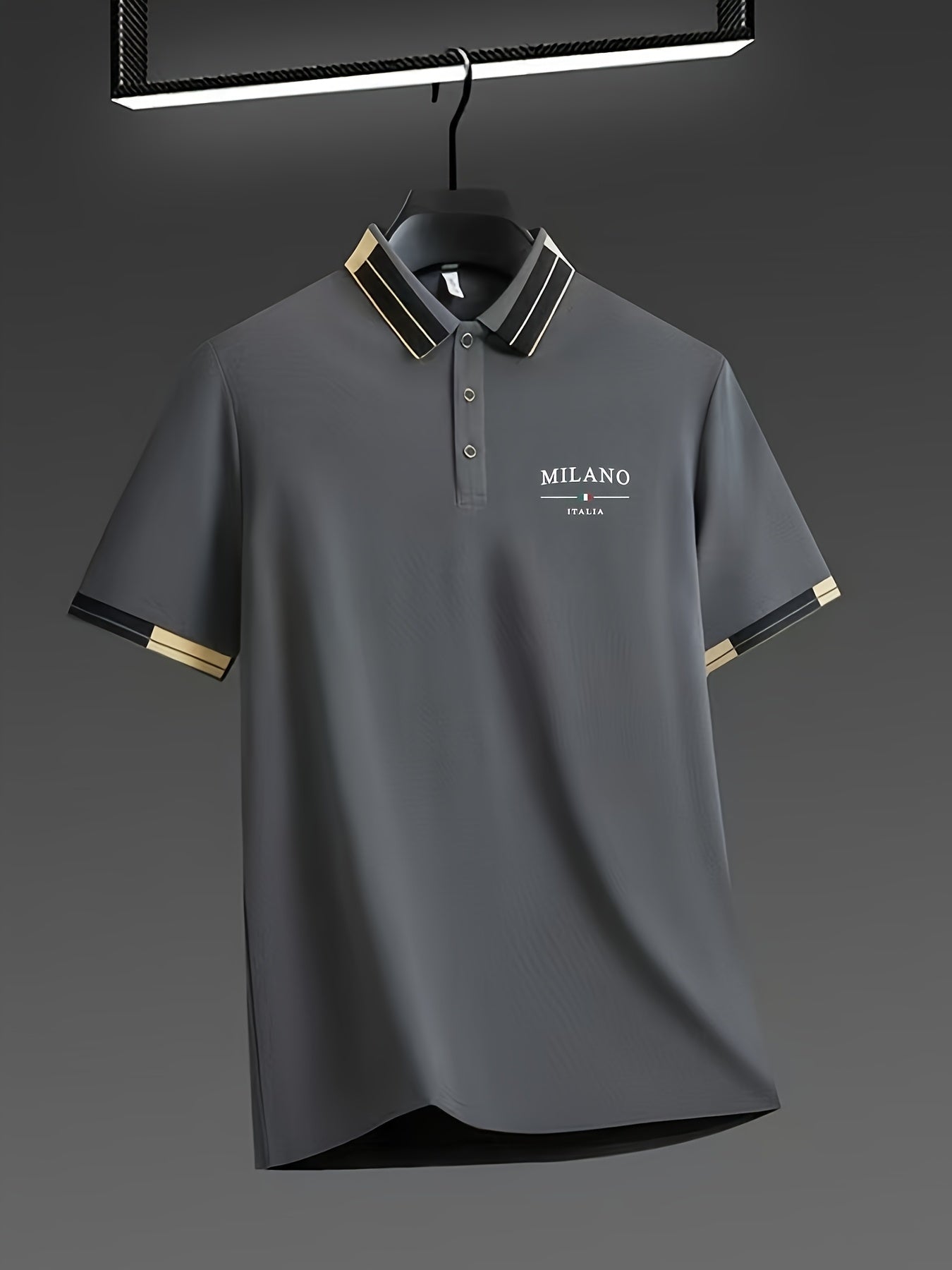 Herren Polohemd Milano Italia – Elegantes Freizeit-Poloshirt mit modernem Kragen