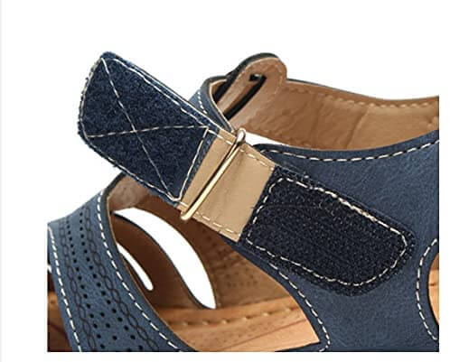 Damen Komfort-Sandalen Slip-On mit Keilabsatz – Bequeme Freizeitschuhe für Alltag und Reisen