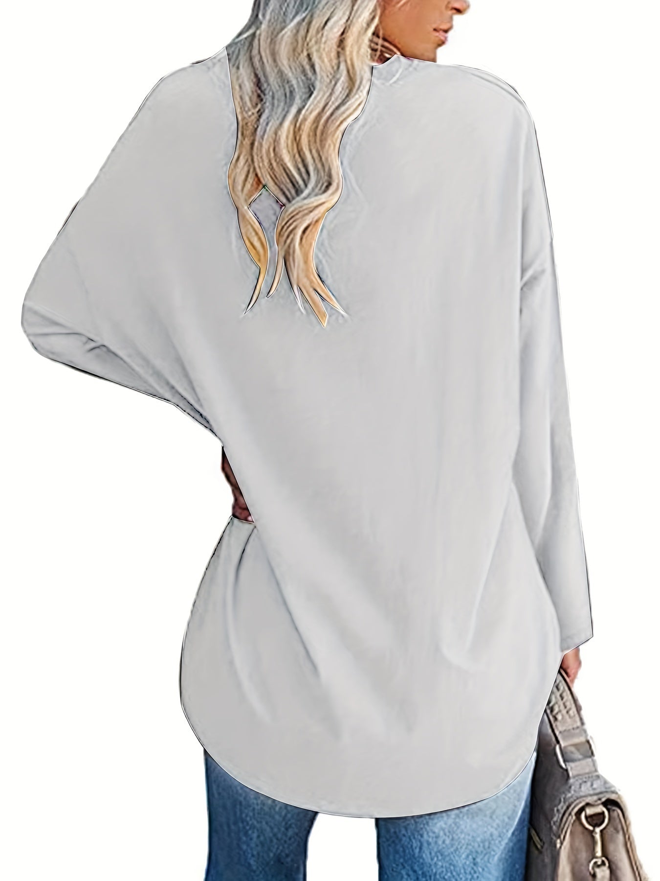 Damen Langarmshirt Oversize mit Katzenmotiv und Pfotenabdruck Rundhalsausschnitt Freizeitshirt