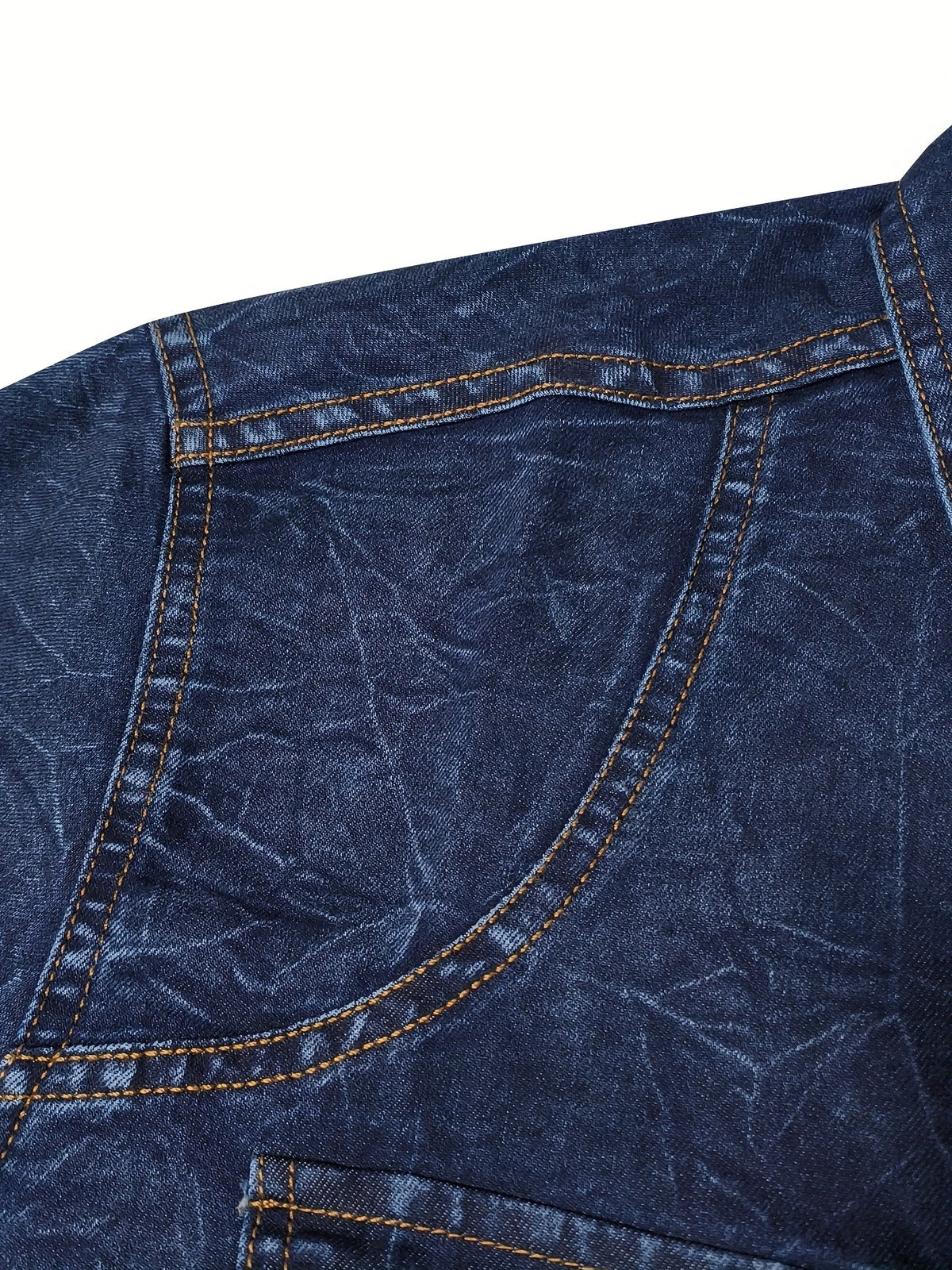 Herren Jeanshemd mit Washed-Effekt, langen Ärmeln und Brusttaschen