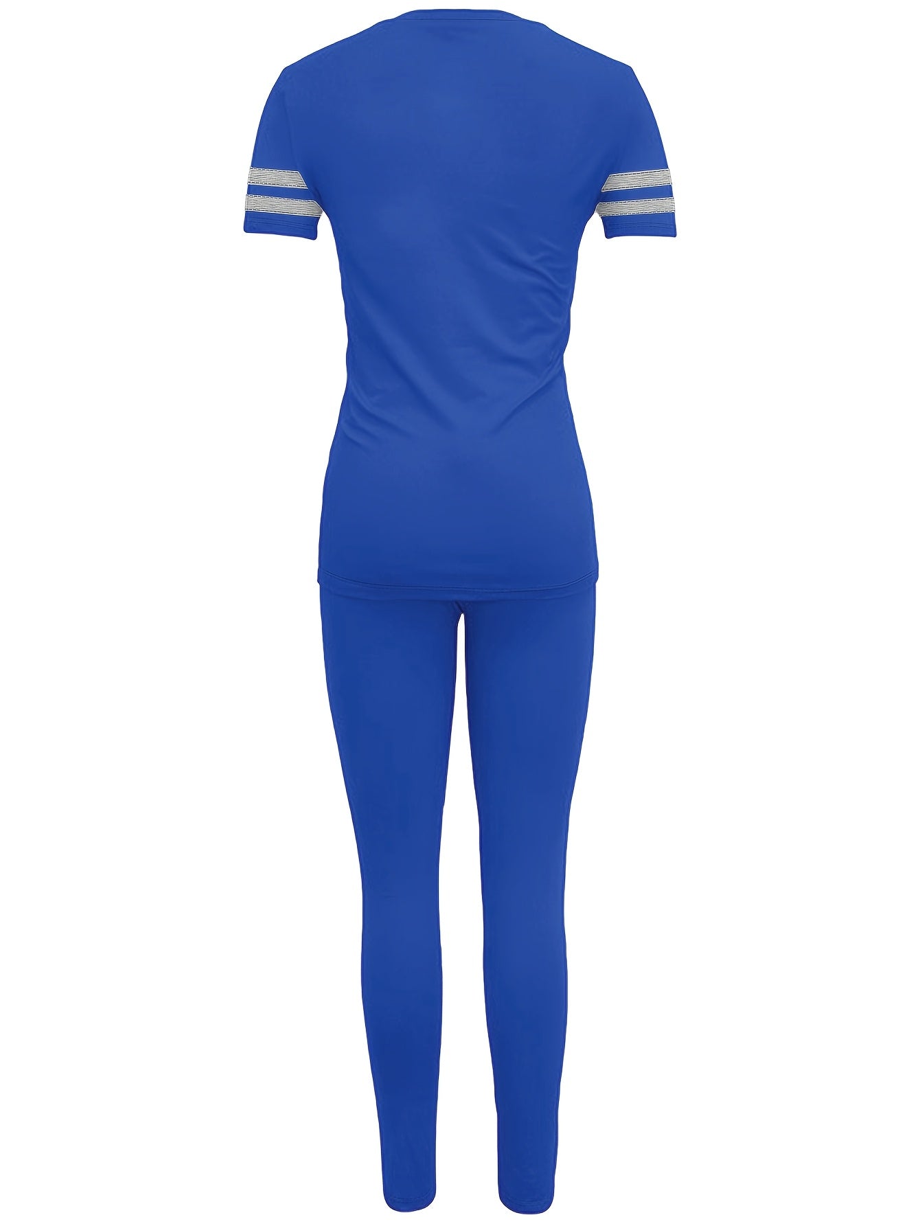 Damen Trainingsanzug Zweiteiler – Sportlich & Freizeit, Bequemes Outfit mit T-Shirt und Leggings
