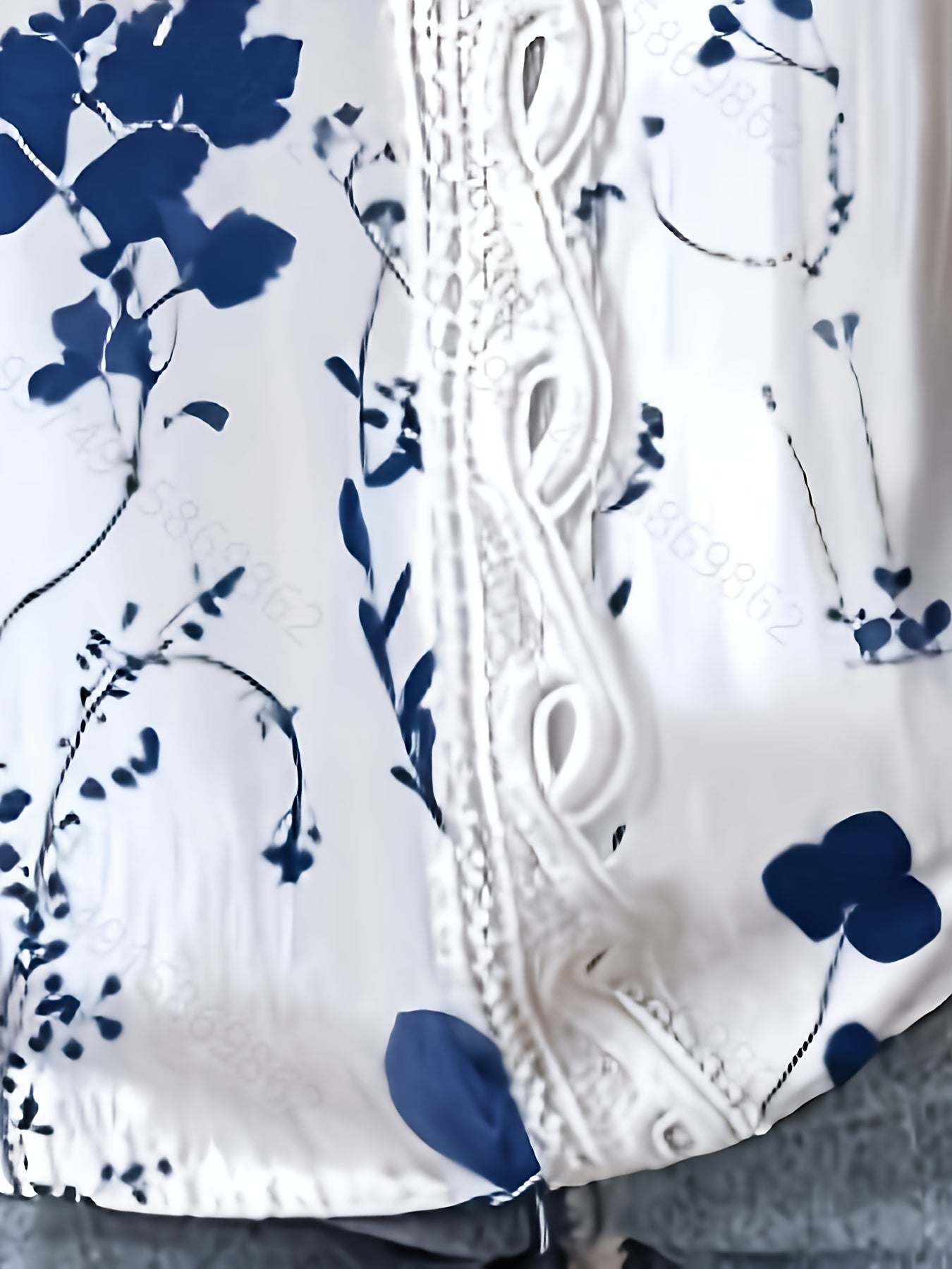 Damen Bluse mit Spitzenbesatz und floralem Print – Elegante Sommermode im Casual-Stil