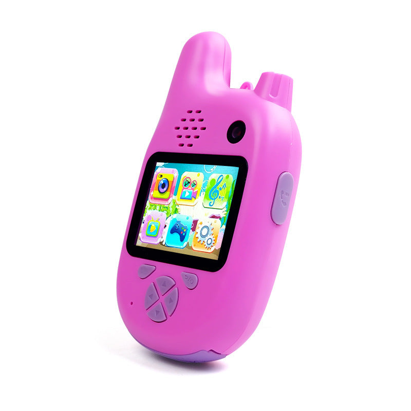 Kinder Walkie-Talkie Kamera mit Spiel- und Aufnahmefunktion – Für Jungen und Mädchen, Lernspielzeug mit 1,5" Display und 12MP, 1080p Full HD