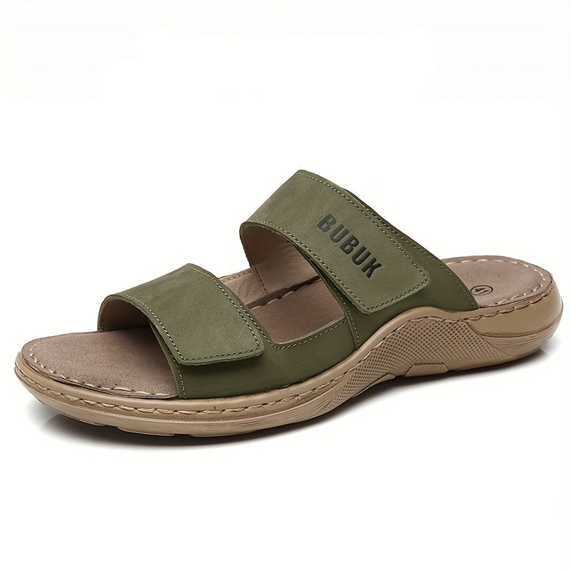 Herren Komfort-Sandalen mit Doppelriemen – Bequeme Hausschuhe für Freizeit und Alltag