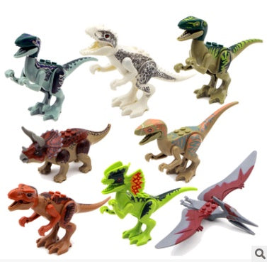 Kinder Dinosaurier Bausteine Figuren Bauset – Lernspielzeug für Jungen und Mädchen, spielerisch Tiere entdecken