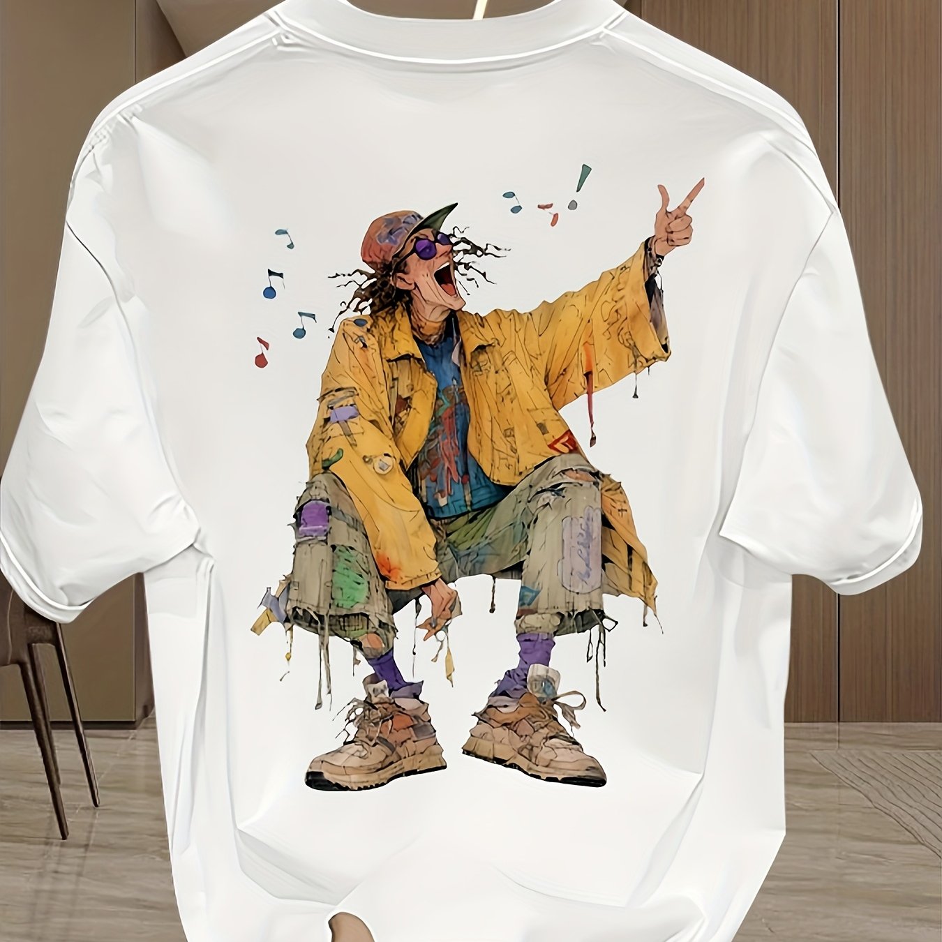 Herren T-Shirt mit künstlerischem Streetwear-Design und Grafikdruck – Urban Style