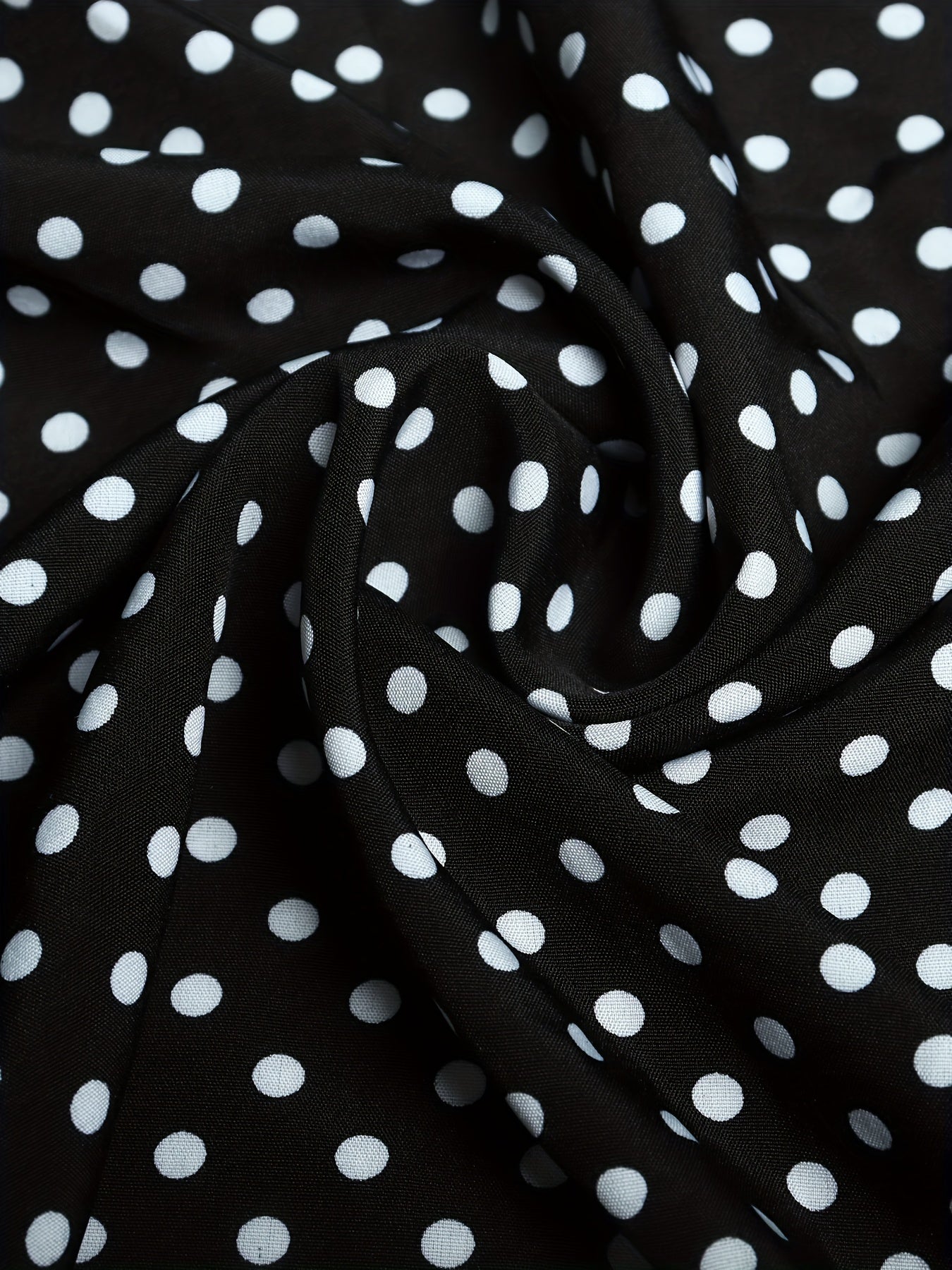 Damen Elegante Bluse mit Polka Dots und Rüschenärmeln – Perfekt für Büro & Alltag