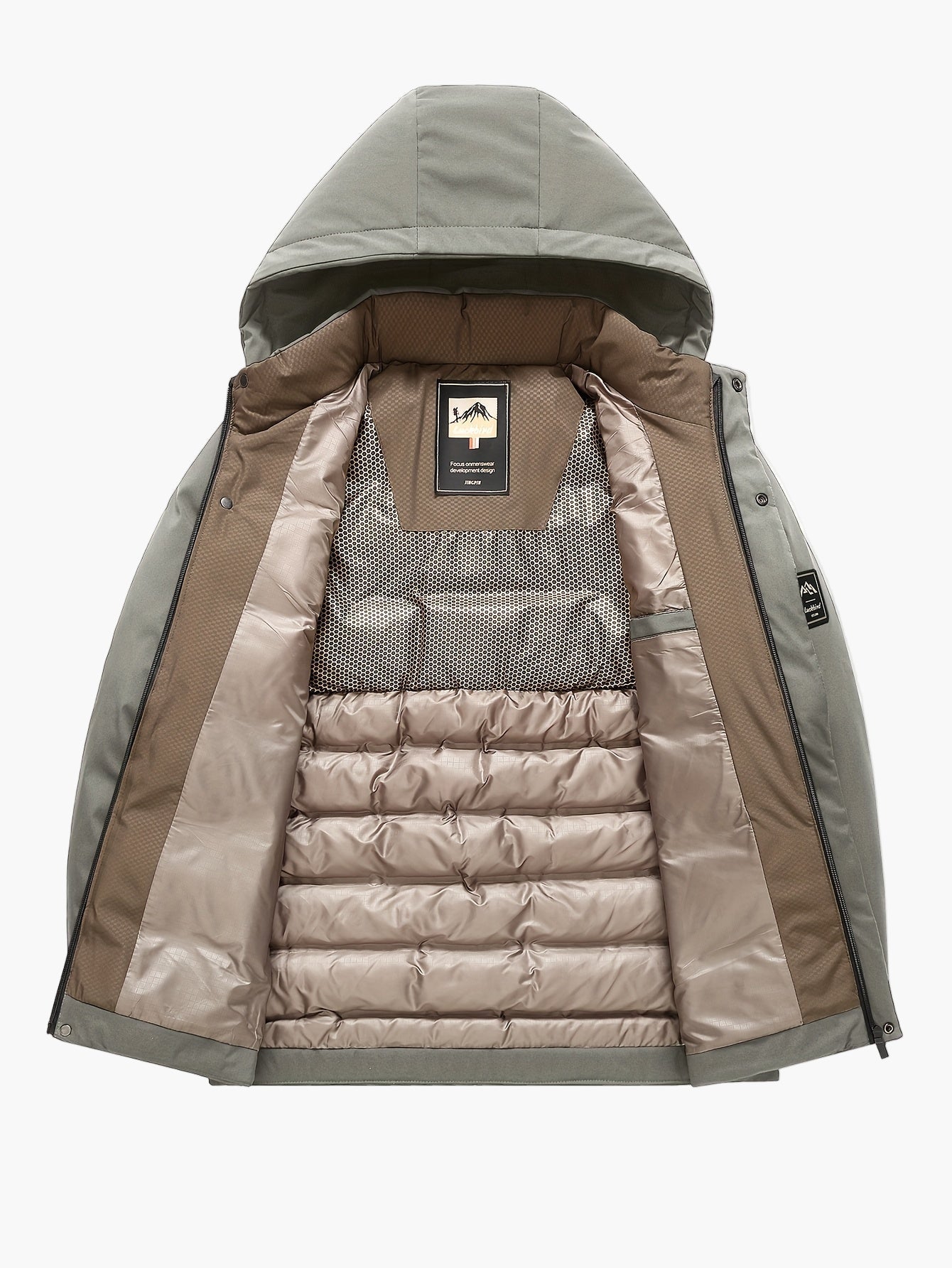 Herren Winter Steppjacke mit Kapuze – Outdoor Casual Daunenjacke
