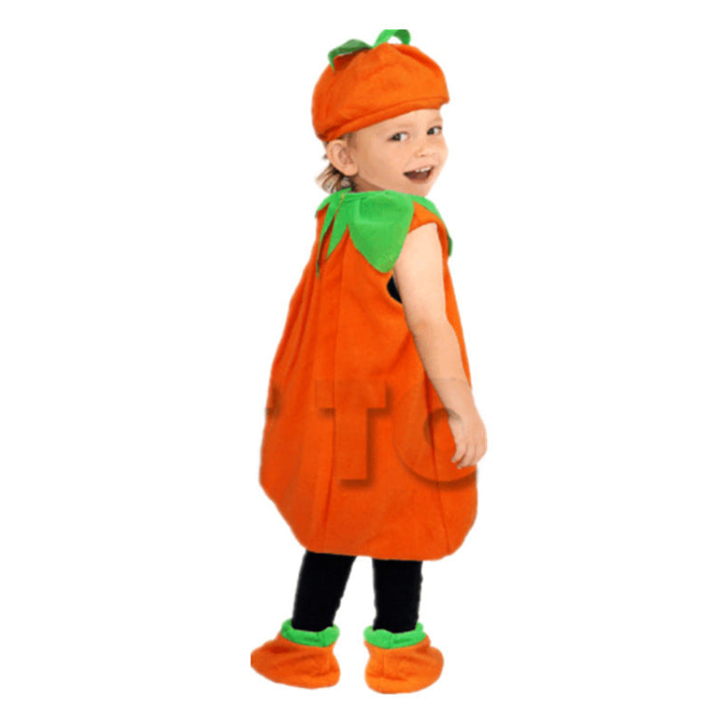 Kinder Kürbis Kostüm – Lustiges Halloween-Outfit für Jungen und Mädchen