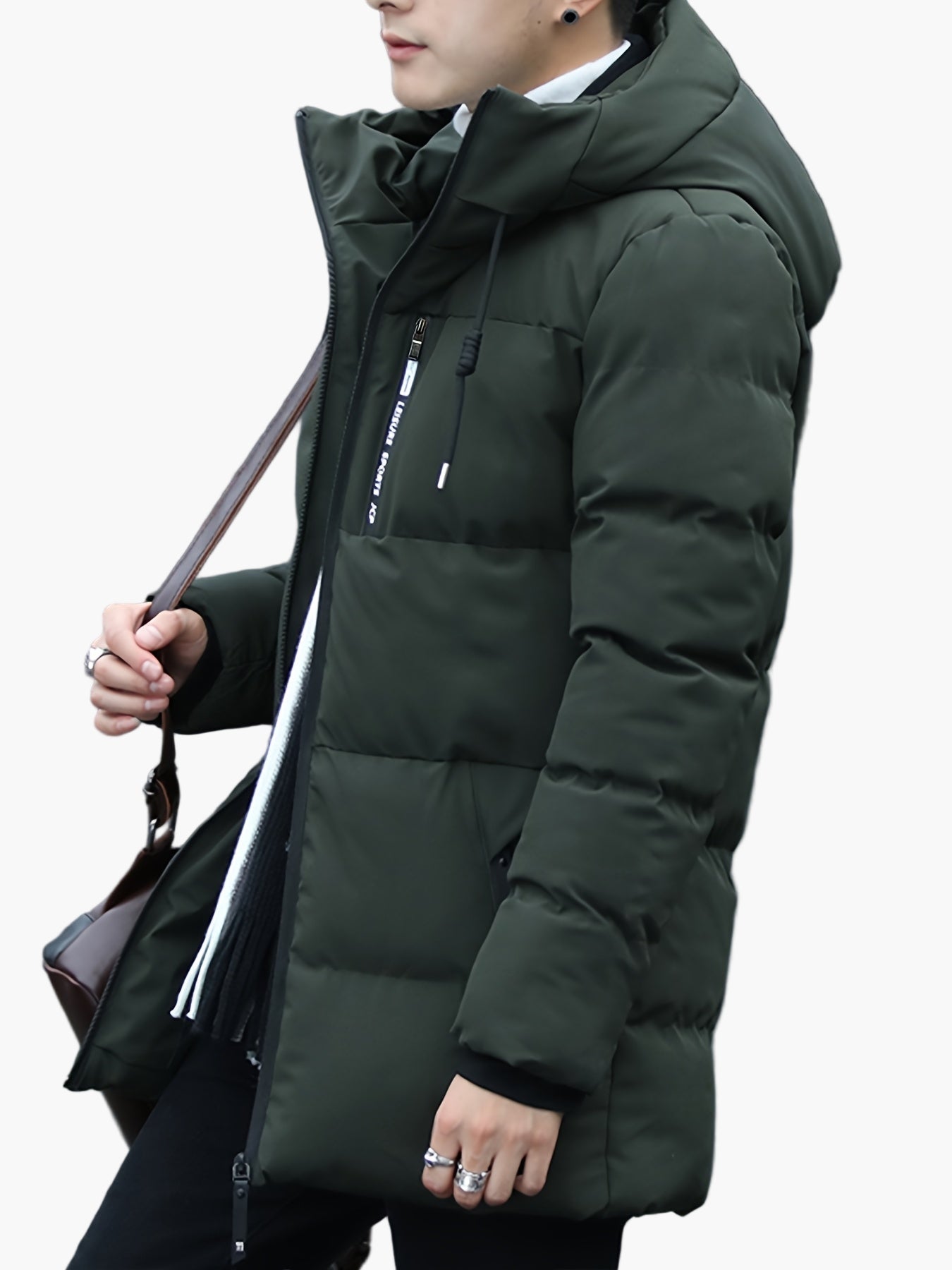 Herren Winter Steppjacke mit Kapuze – Modische Alltag & Freizeitjacke