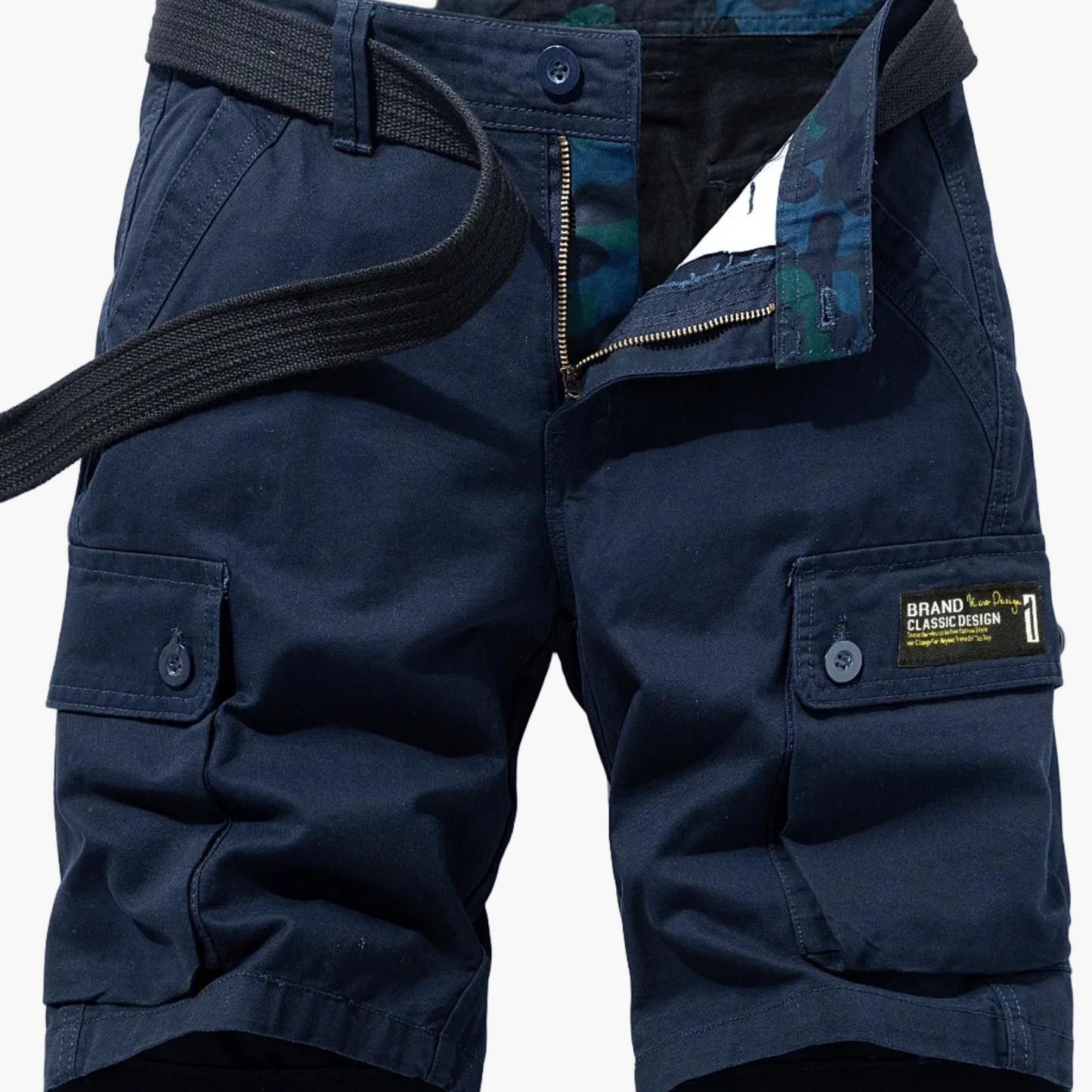 Herren Cargo Shorts mit Gürtel – Klassisches Freizeitdesign, Ideal für Outdoor und Alltag