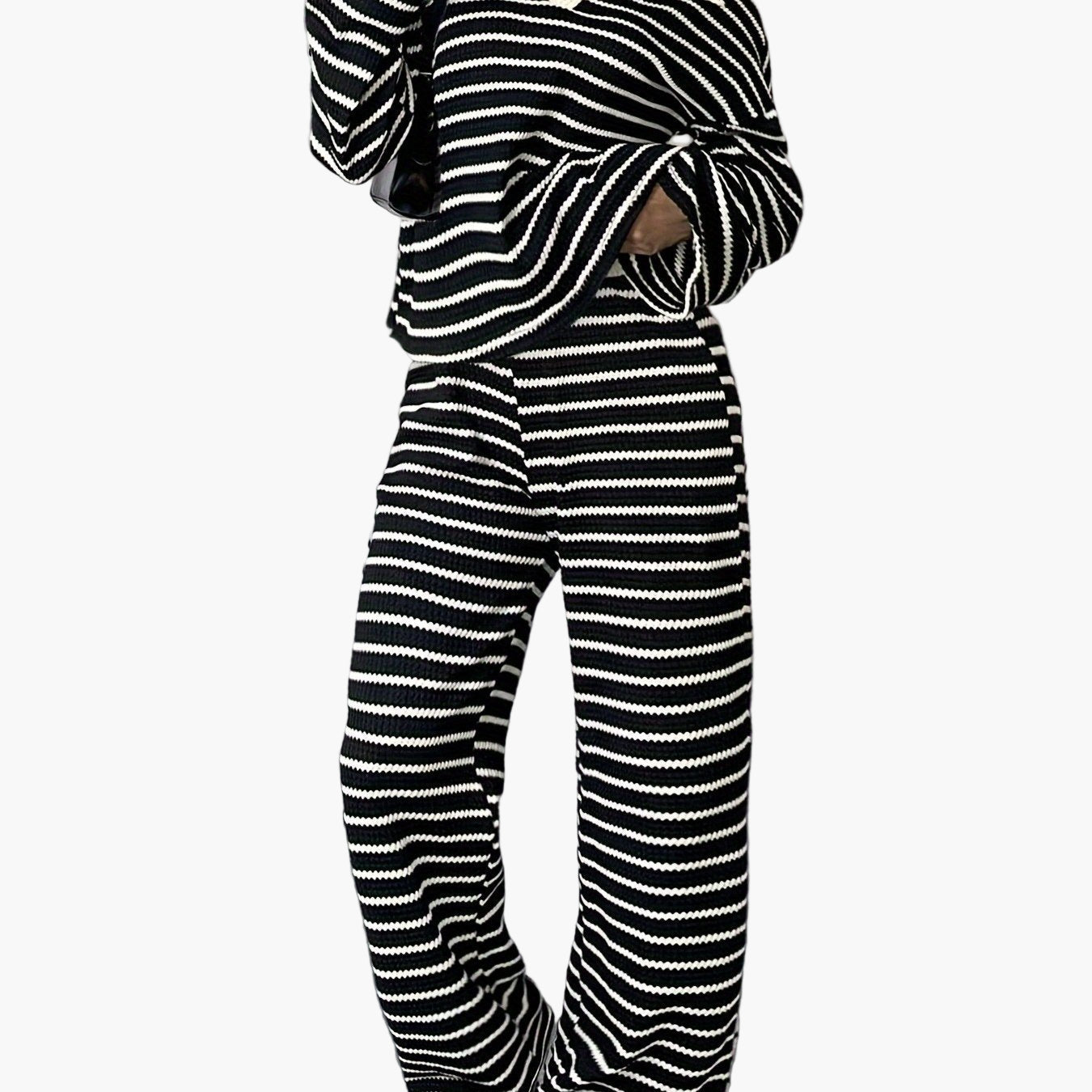 Damen Strick Zweiteiler Set – Eleganter Loungewear Look für Herbst & Winter