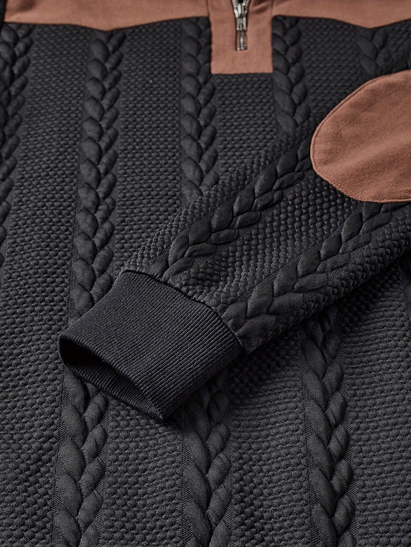 Herren Strickpullover mit Teddykragen und Zier-Reißverschluss – Stilvoller Freizeitpullover für Herbst und Winter
