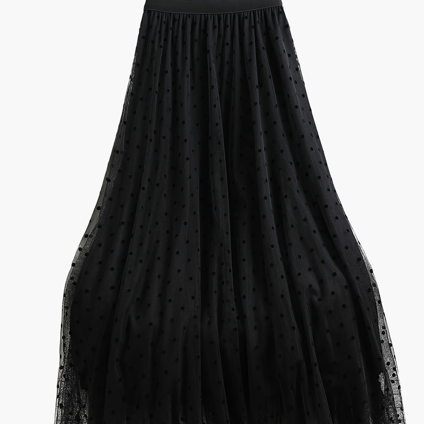 Damen Tüllrock mit Punkten – Eleganter Midirock für Alltag und besondere Anlässe