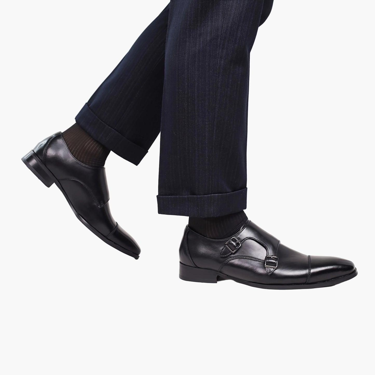 Herren Doppel-Monkstrap Businessschuhe – Elegante Anzugschuhe für Büro & festliche Anlässe