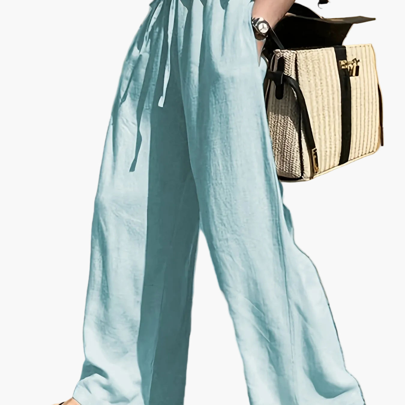 Damen Weite Sommerhose mit Kordelzug – Eleganter Freizeit-Stil für Alltag und Urlaub
