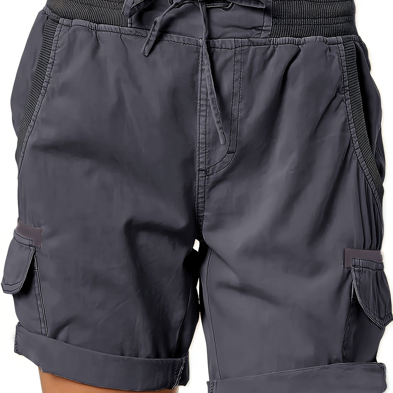 Damen Cargo Shorts mit Kordelzug – Bequeme Freizeithose im sportlichen Stil
