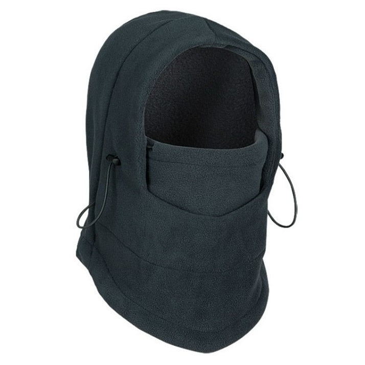 Unisex Winter Sturmhaube Fleece mit Kordelzug winddicht