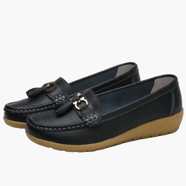 Damen Mokassin-Slipper mit Komfortsohle und modischem Tassel-Detail – Alltag & Freizeit