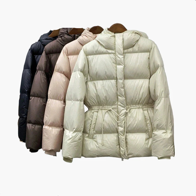 Damen Winter Steppjacke mit Kapuze – Warmer Outdoor Casual Mantel