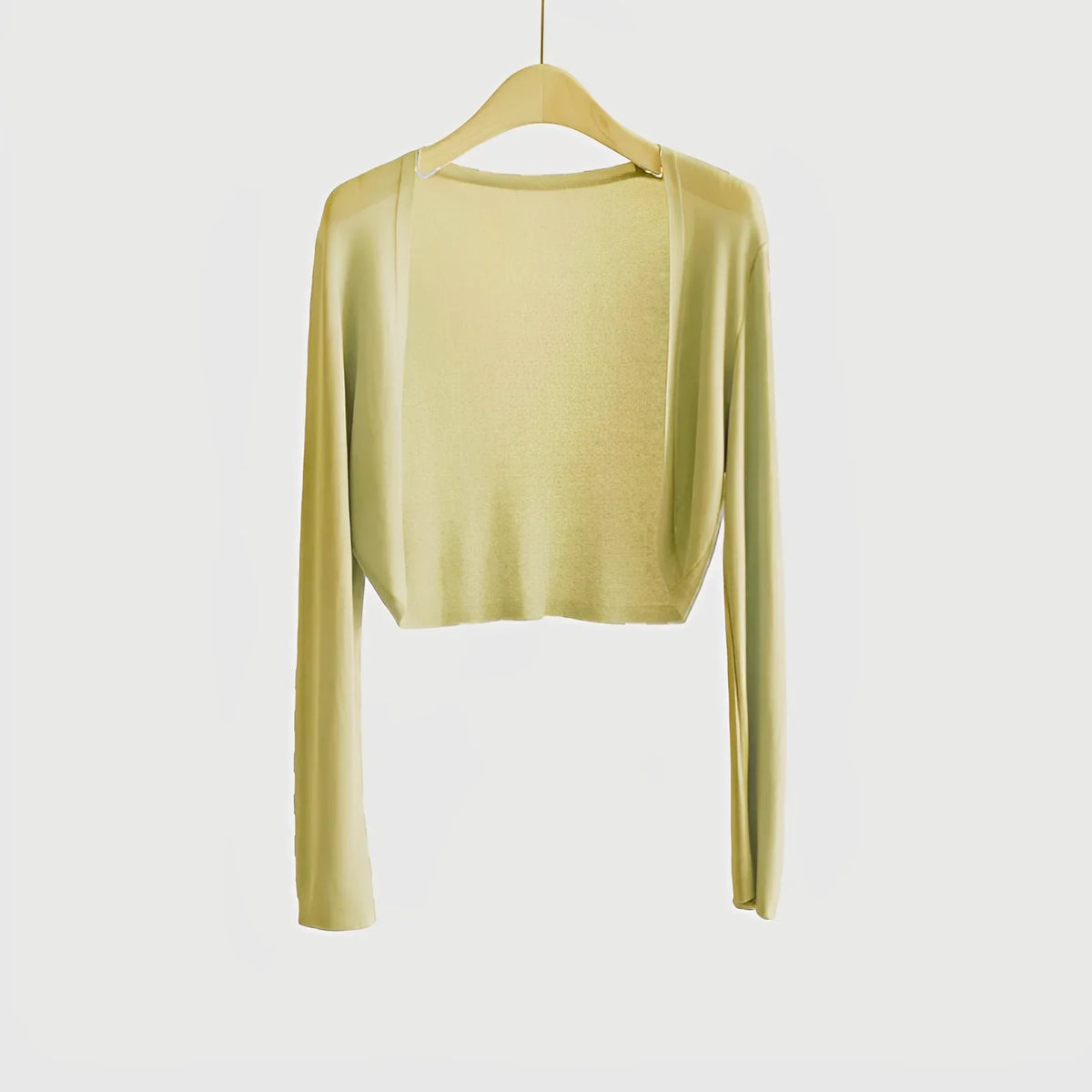 Kurze Damen Bolero Strickjacke Langarm Cardigan Crop Top
