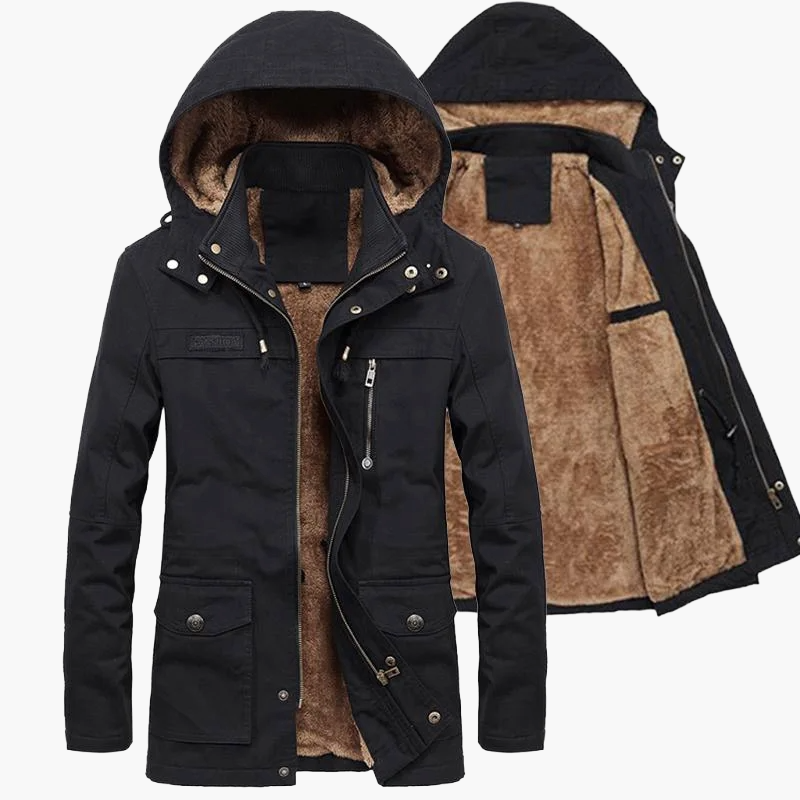 Herren Winterjacke mit Kapuze – Warme Outdoor Jacke für Alltag & Freizeit