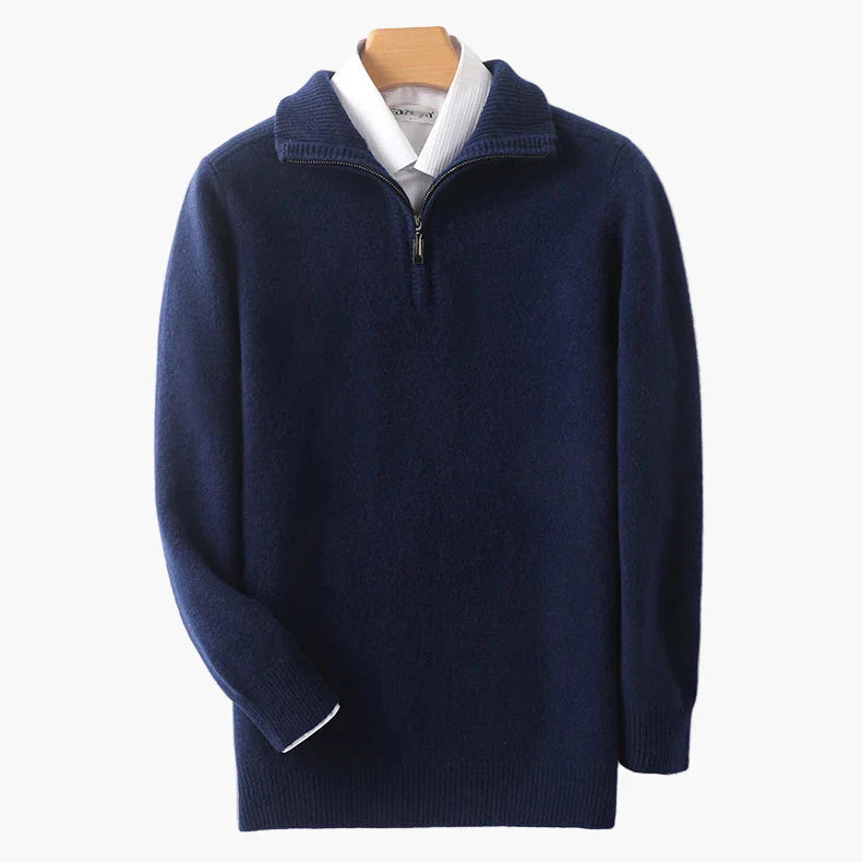 Herren Halbzip Strickpullover – Klassischer Komfort für Alltag und Freizeit