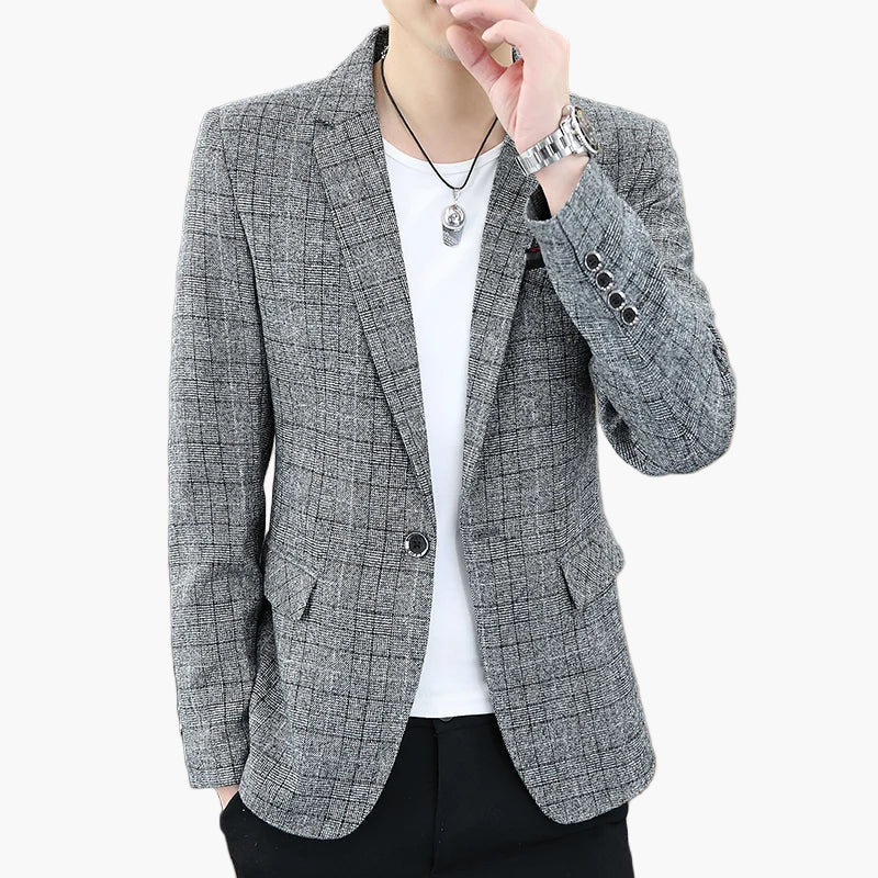 Herren Modernes Business Casual Sakko – Eleganter Blazer für Büro & Freizeit