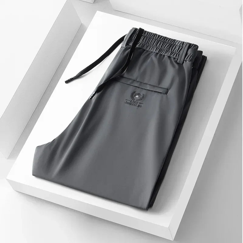 Herren Freizeithose mit Gummibund & Reißverschlusstaschen