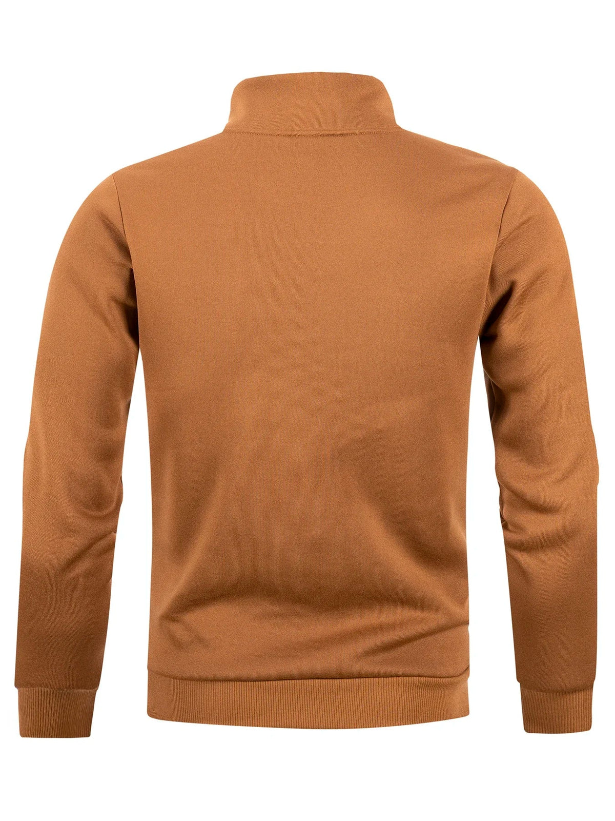 Herren Halbarm-Pullover mit Stehkragen und Reißverschluss