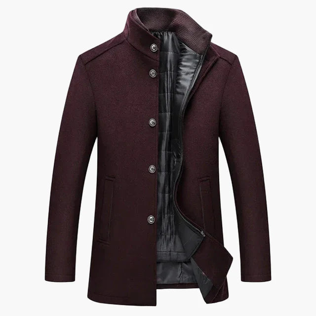 Herren Eleganter Wintermantel – Klassische Business- und Freizeitjacke